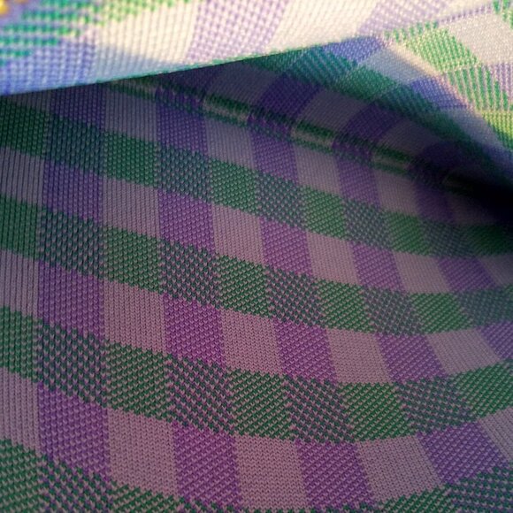 ROTHY'S Retired Wristlet Tote Blueberry Gingham Pattern Sustainable NEW Tags NWT - Picture 4 of 5